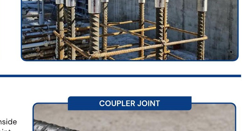 Threaded rebar joint